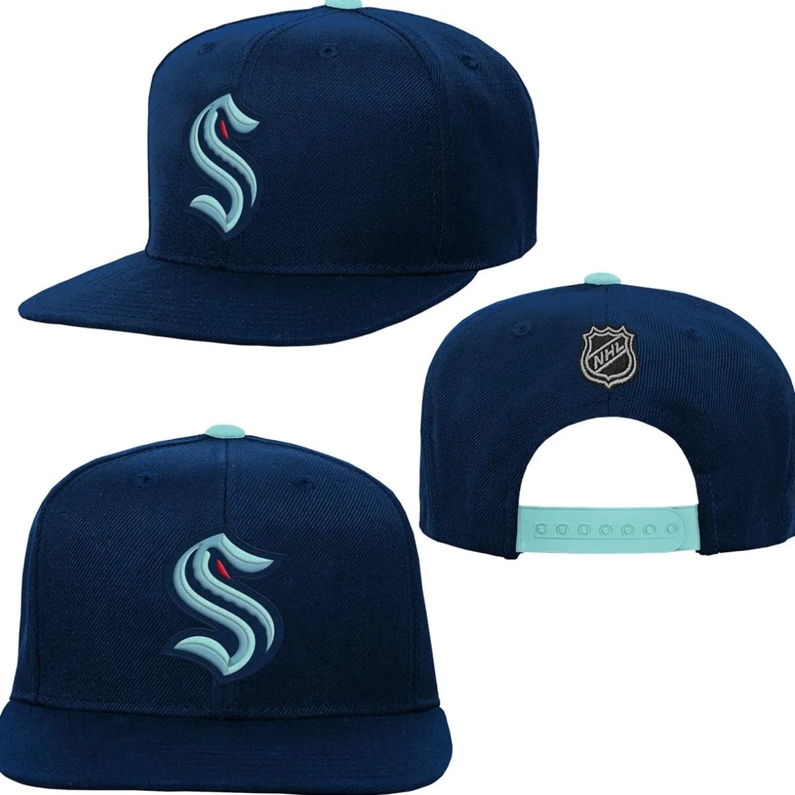 Outerstuff Cap Jr Snapback - Seattle Krakens